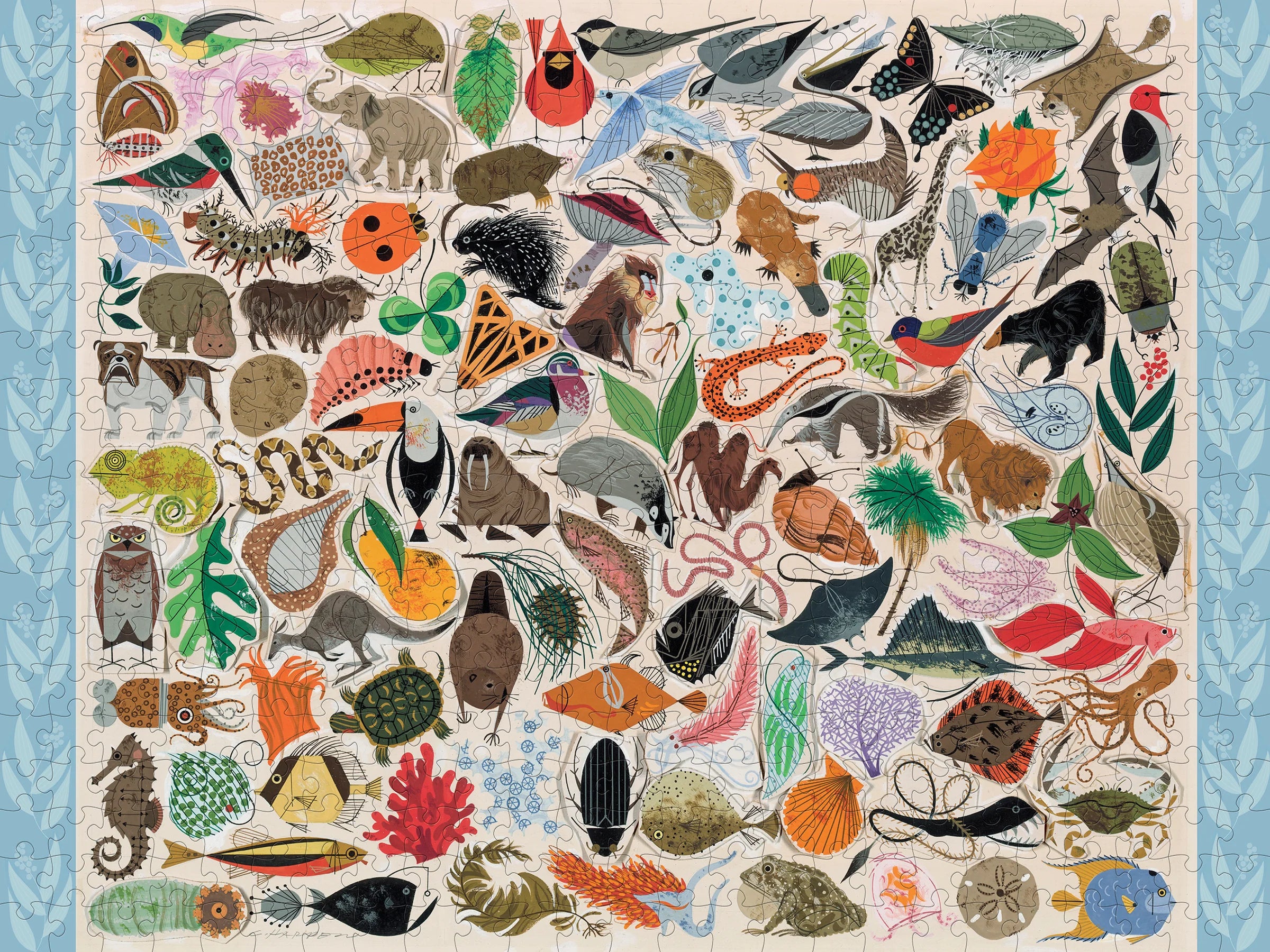 Tree of Life - Charley Harper, 500-piece puzzle, Pomegranate