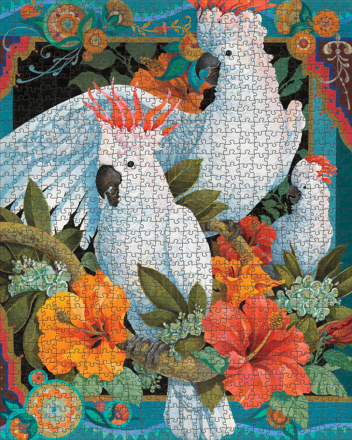 Tropical Trio - David Galchutt, 1000-piece puzzle, Pomegranate