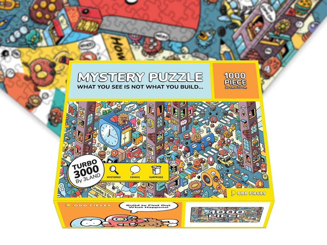 Turbo 3000, 1000-piece mystery puzzle, Odd Pieces