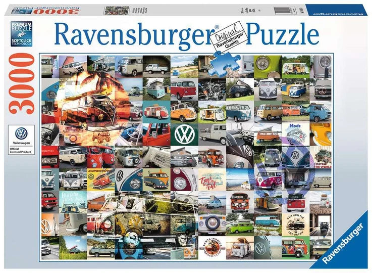 99 VW Campervan Moments, 3000-piece puzzle, Ravensburger