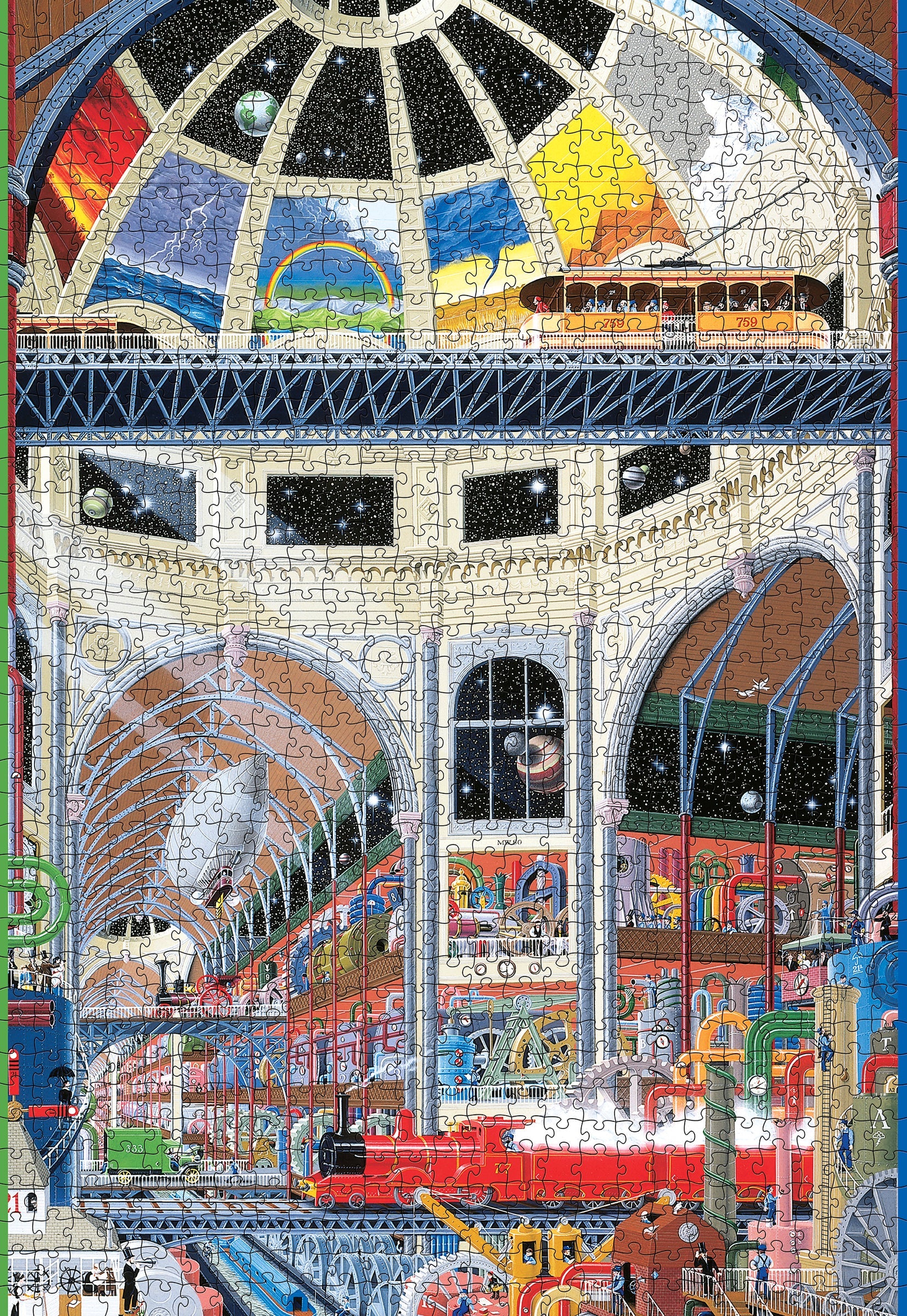The Weather Works, The Grand Hall - Mike Wilks, 1000-piece puzzle, Pomegranate