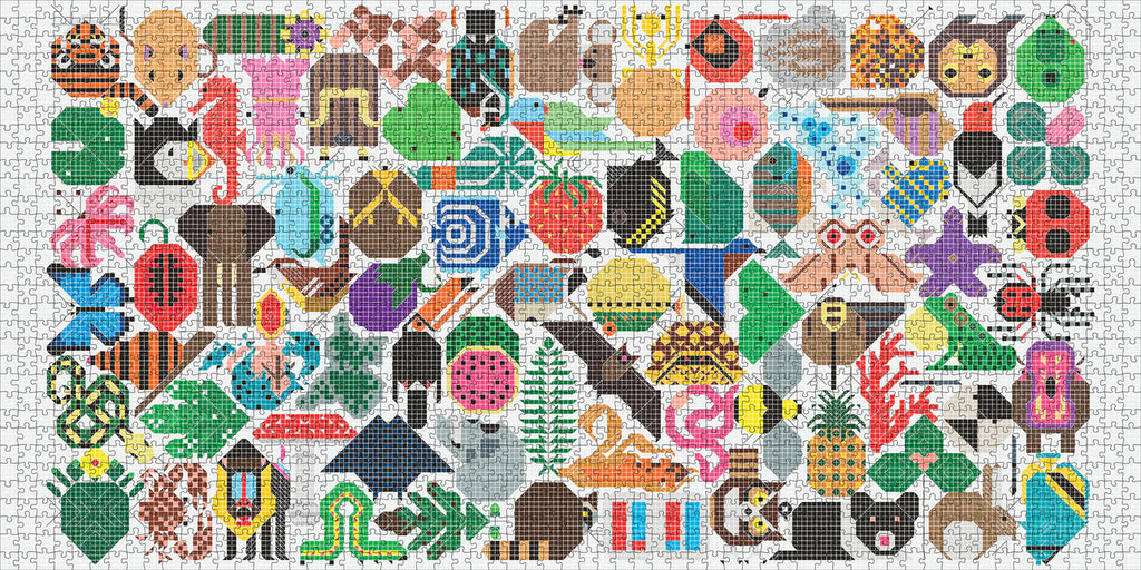 Web of Life - Charley Harper, 2000-piece puzzle, Pomegranate